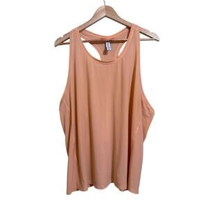 Athleta Women's Coral Orange Sleeveless Racerback Athletic Tank Top 2X Plus Size